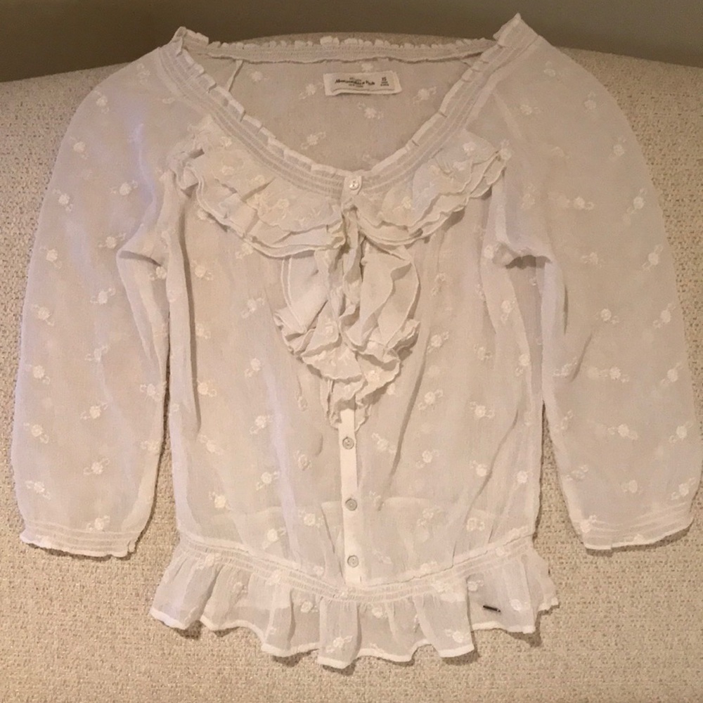 Abercrombie and Fitch sheer blouse